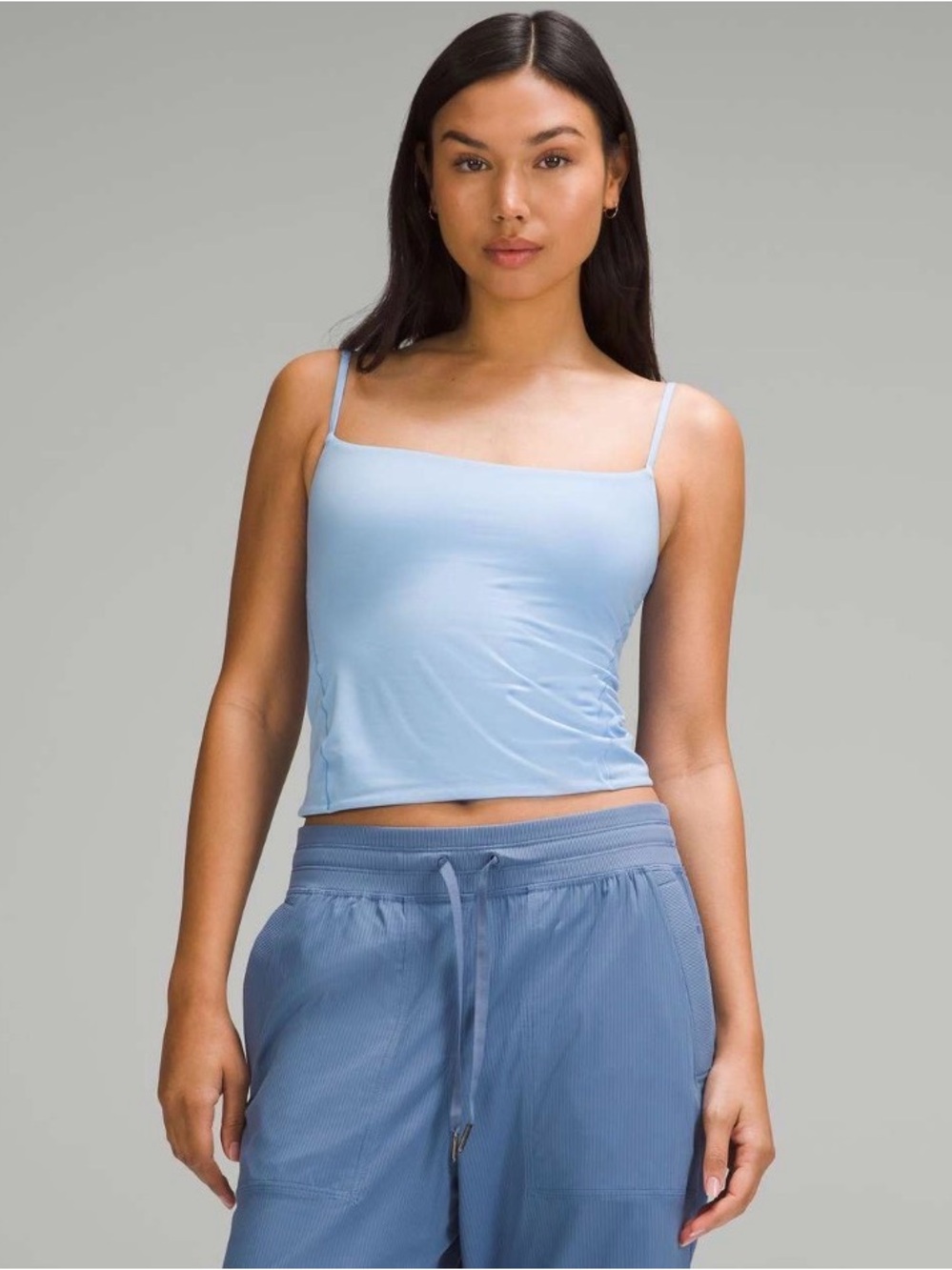 lululemon athletica Wundermost Nulu Spaghetti Strap Cami Tank Sinatra Blue